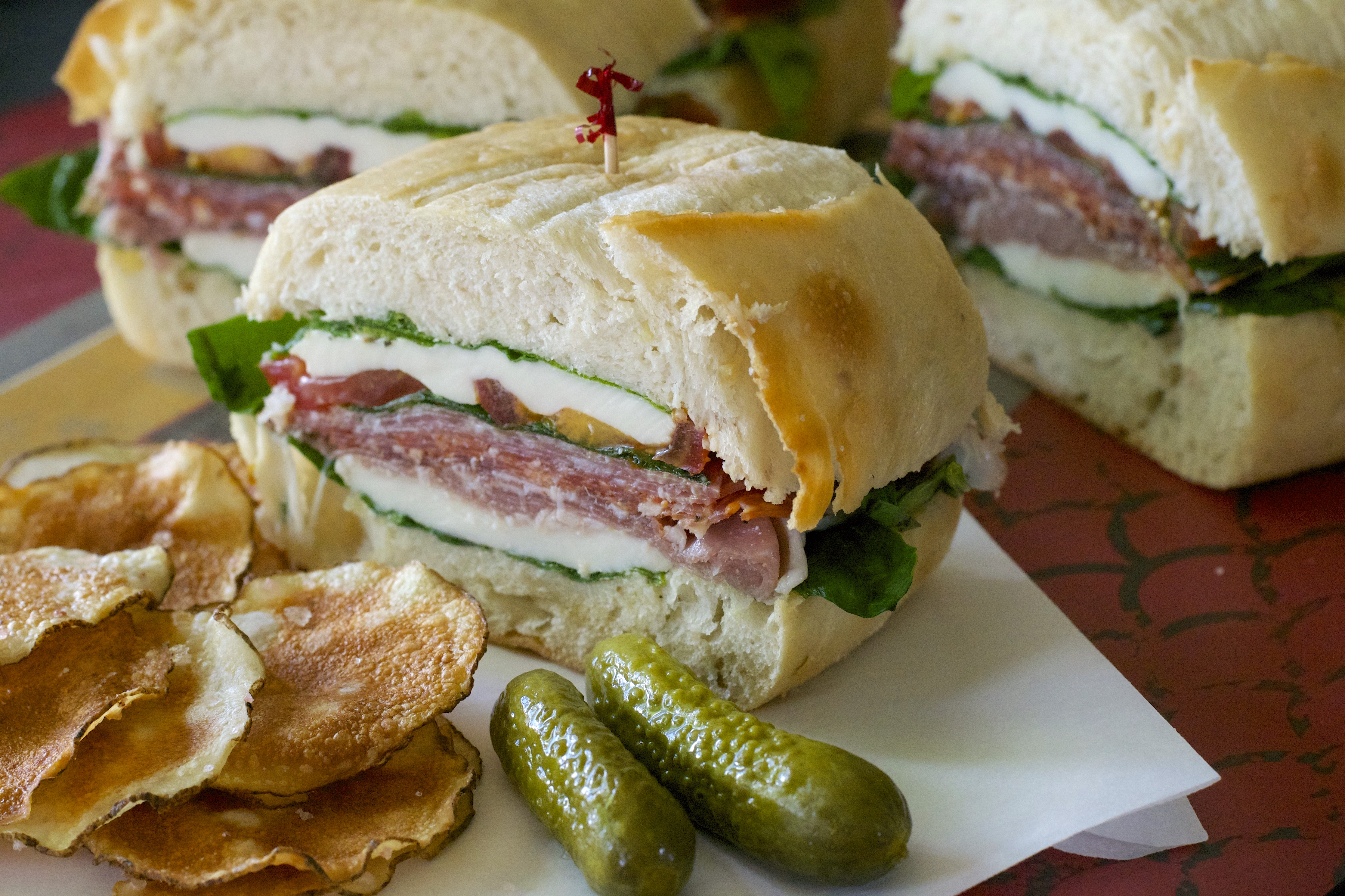 Pressed Italian Picnic Sandwich - What the Forks for Dinner?