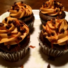 Dark Chocolate Salted Caramel Cupcakes with Salted Caramel Frosting