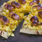 Lit'l Wiener Shells and Cheese Pizza