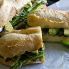 Grilled Asparagus Goat Cheese Sandwich