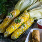 Roasted Sweet Corn with Chipolte Compound Butter