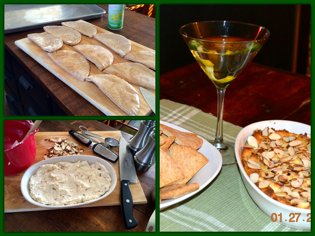 Almond Parmesan Dip Collage