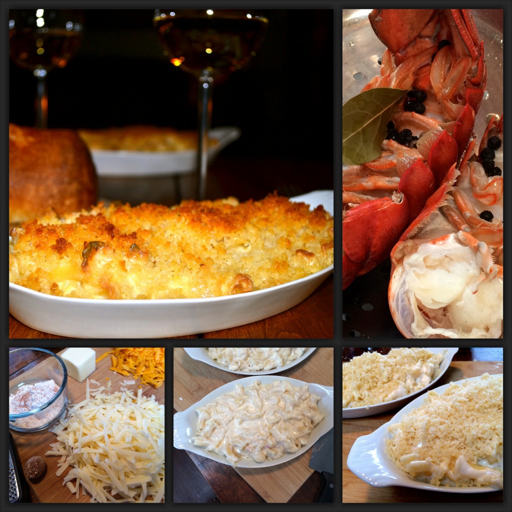 Lobster Mac & Cheese Collage