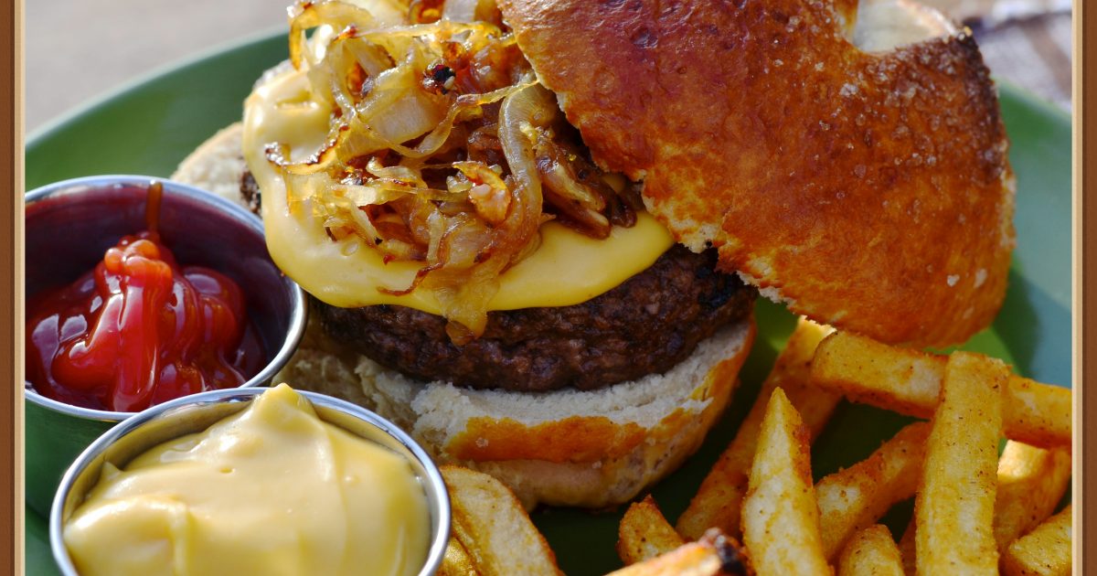 Beer Cheese Pretzel Burger What the "Forks" for Dinner?