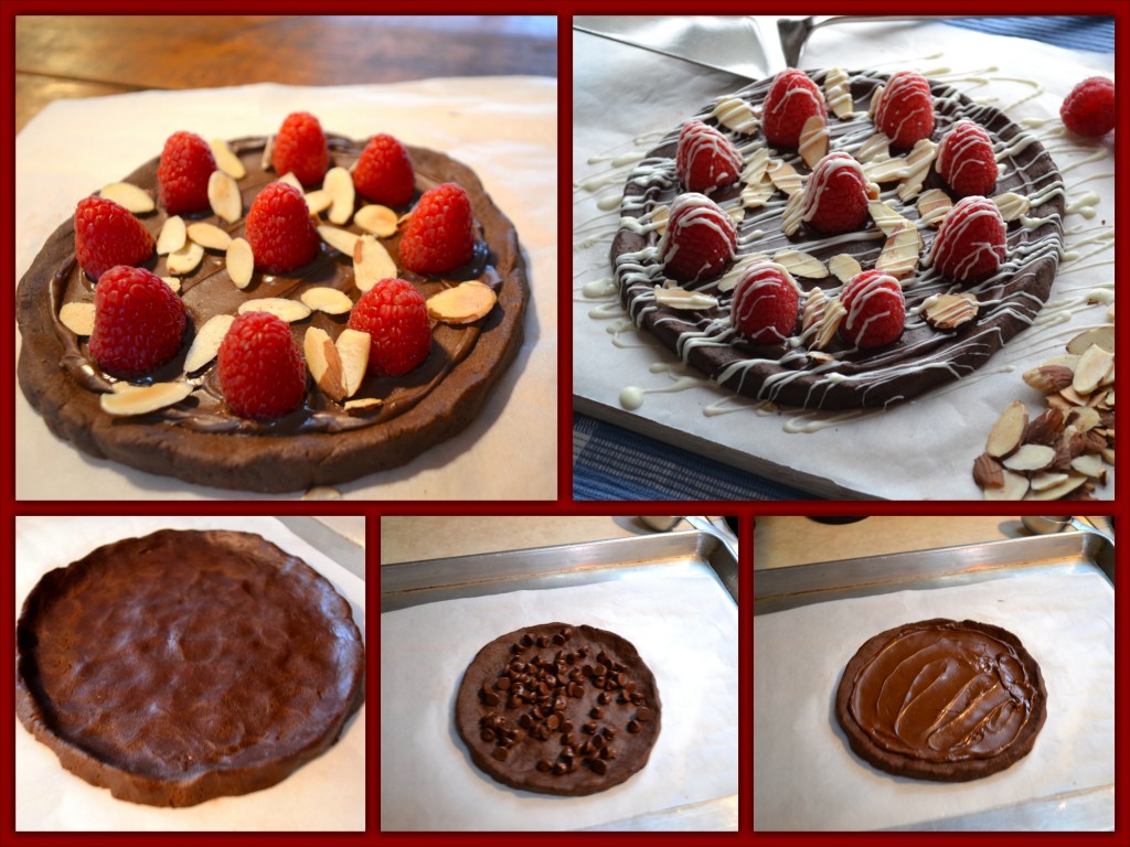 Chocolate Raspberry Cookie Collage