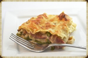 Asparagus Ham Lasagna 1