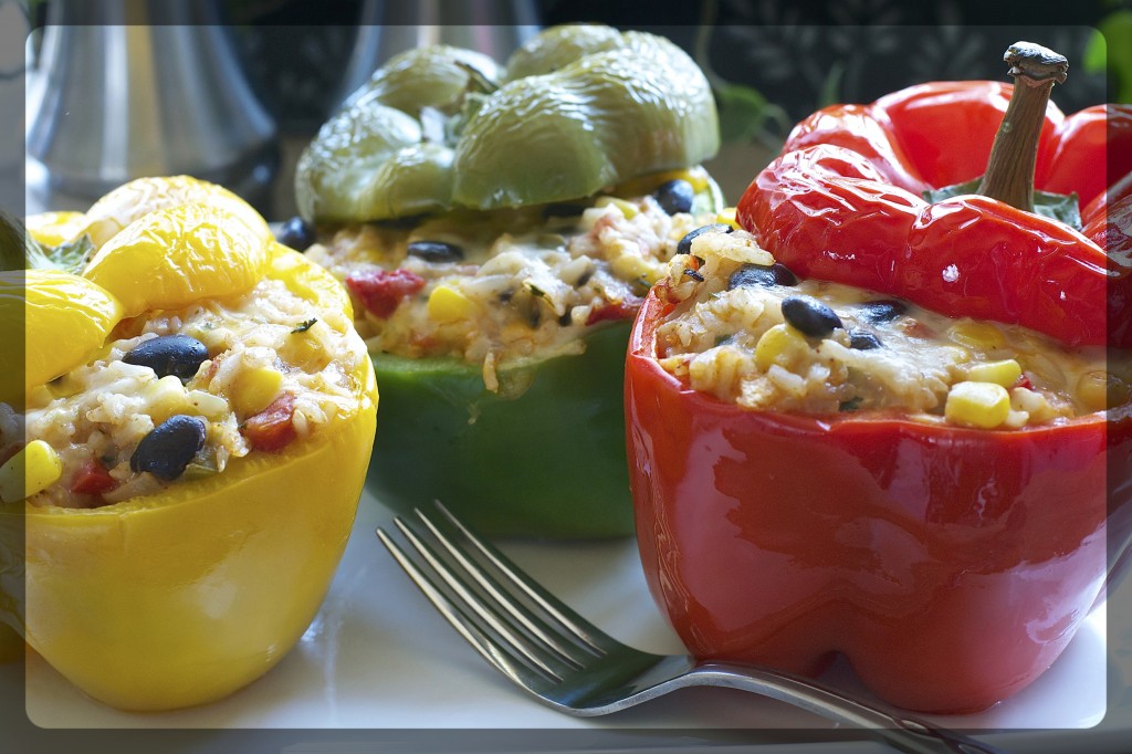 Mexican Meatless Stuffed Peppers