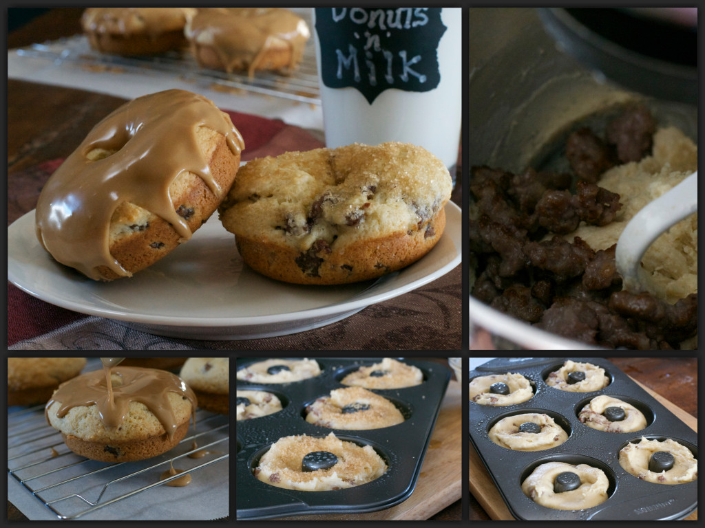 Maple Sausage Donuts Collage