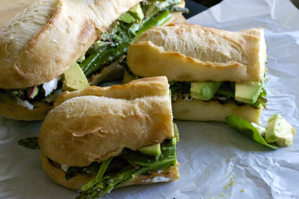 Grilled Asparagus Goat Cheese Sandwich 5
