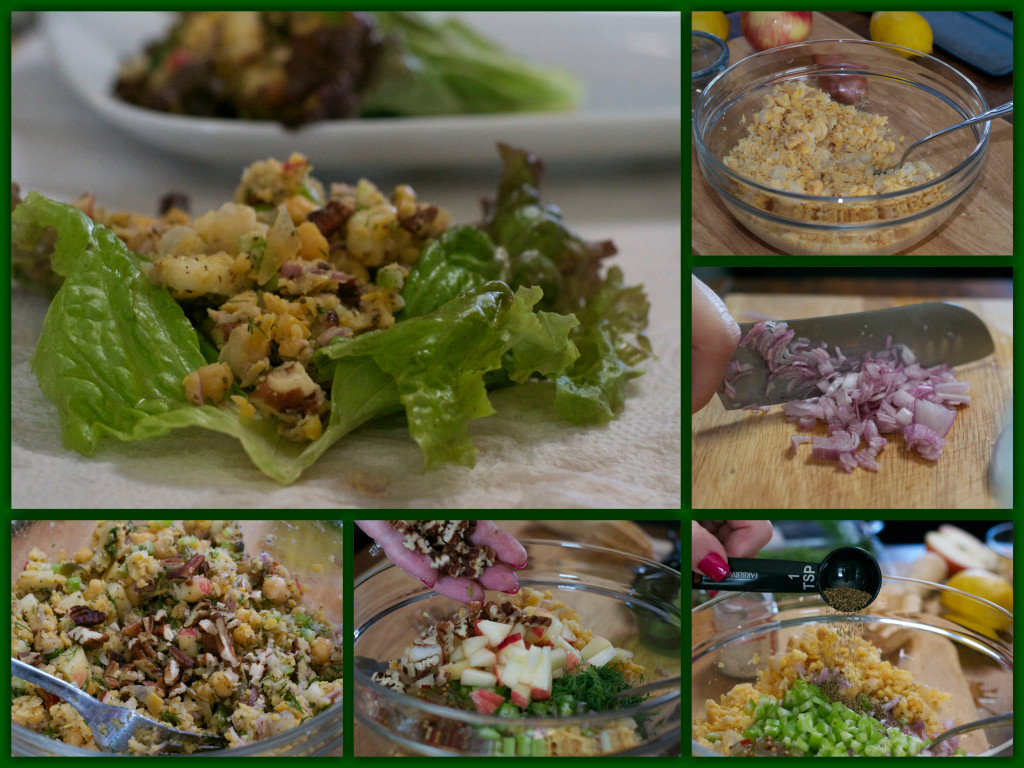 Chickpea Salad with Apples and Pecans Collage