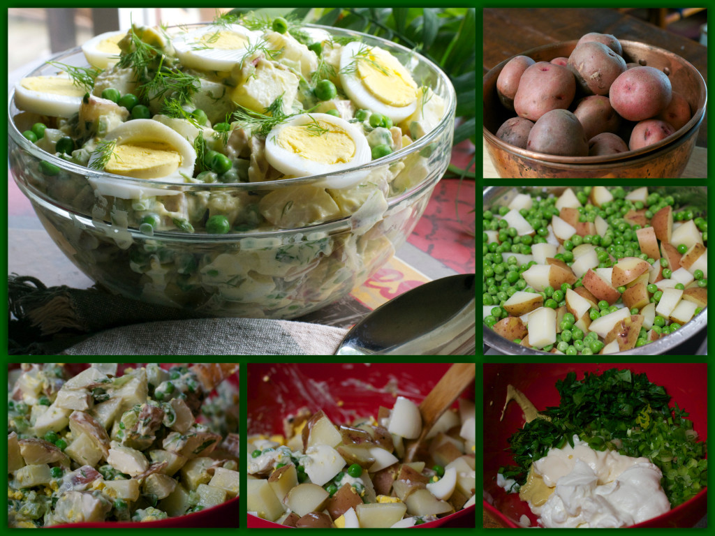 Baby Red Potato Salad Collage
