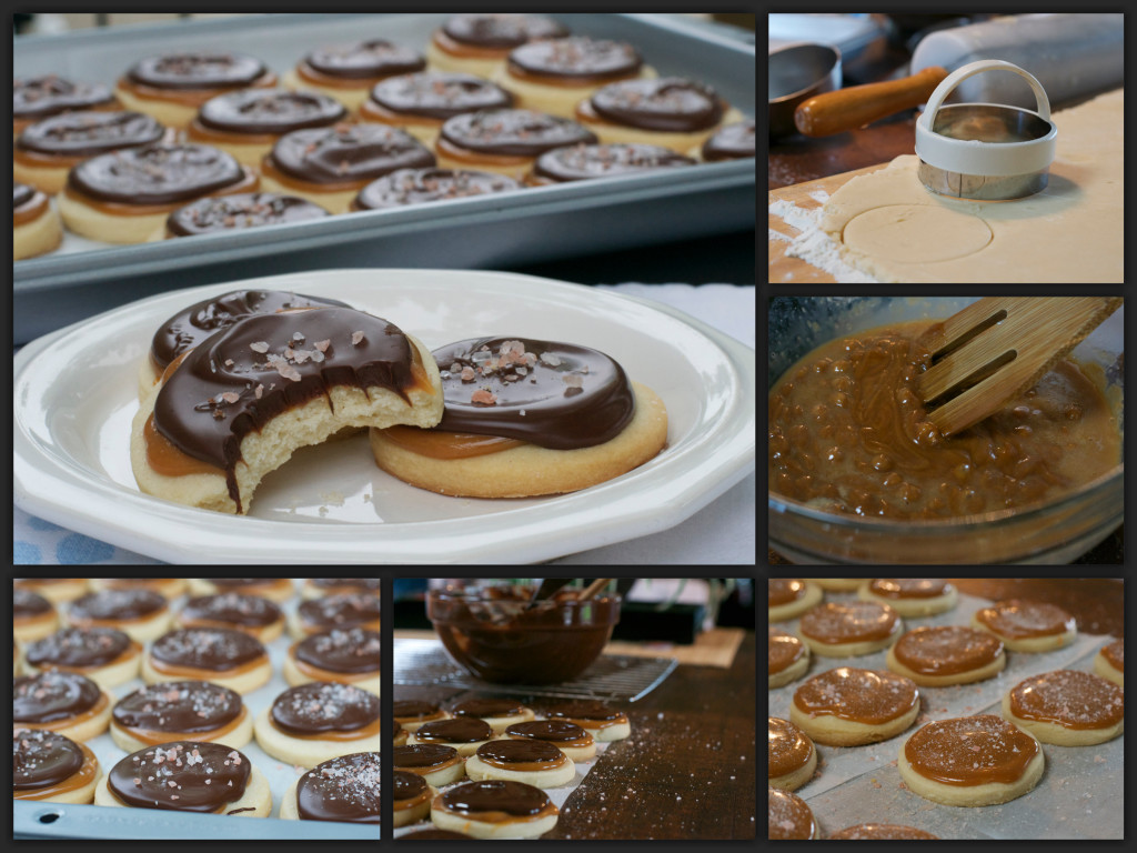 Salted Caramel Shortbread Cookies Collage