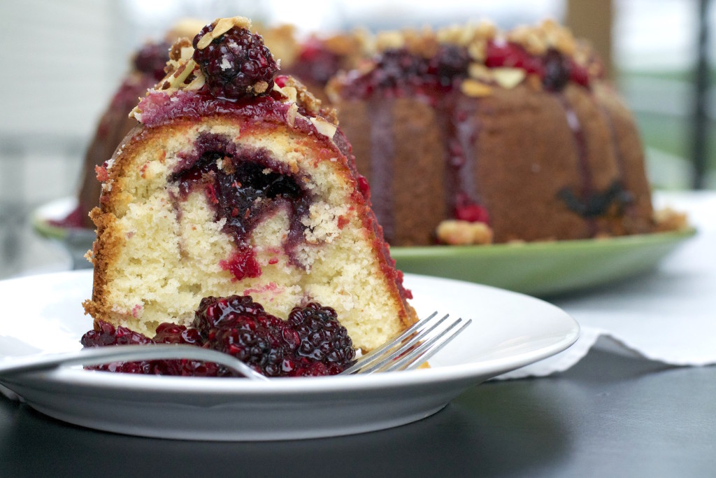 Triple Berry Bundt Cake