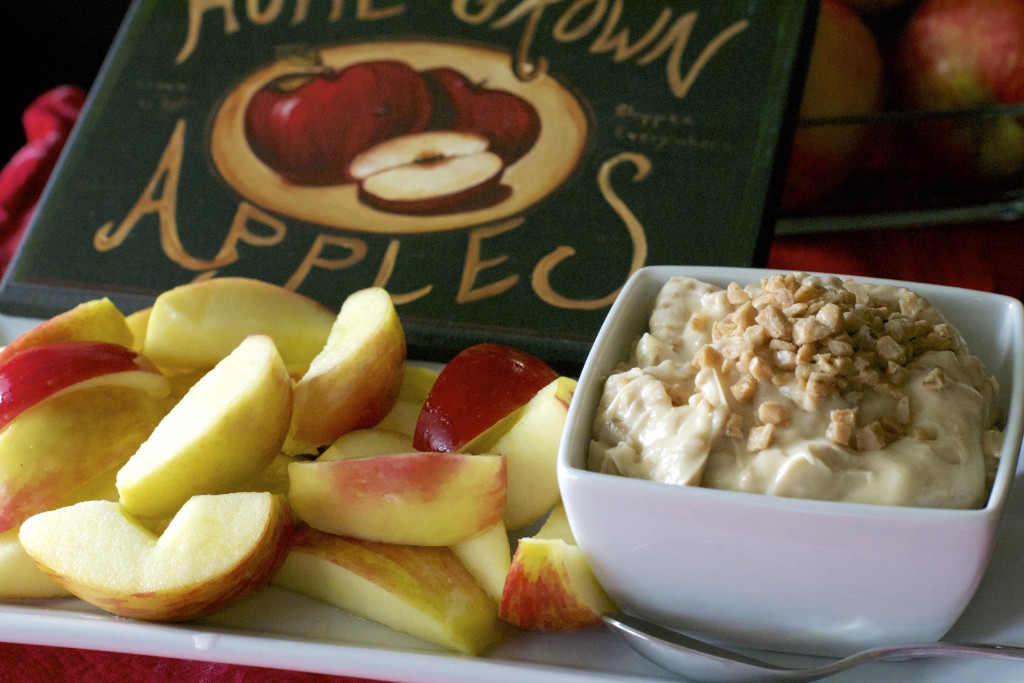 Whipped Toffee Dip and Apples