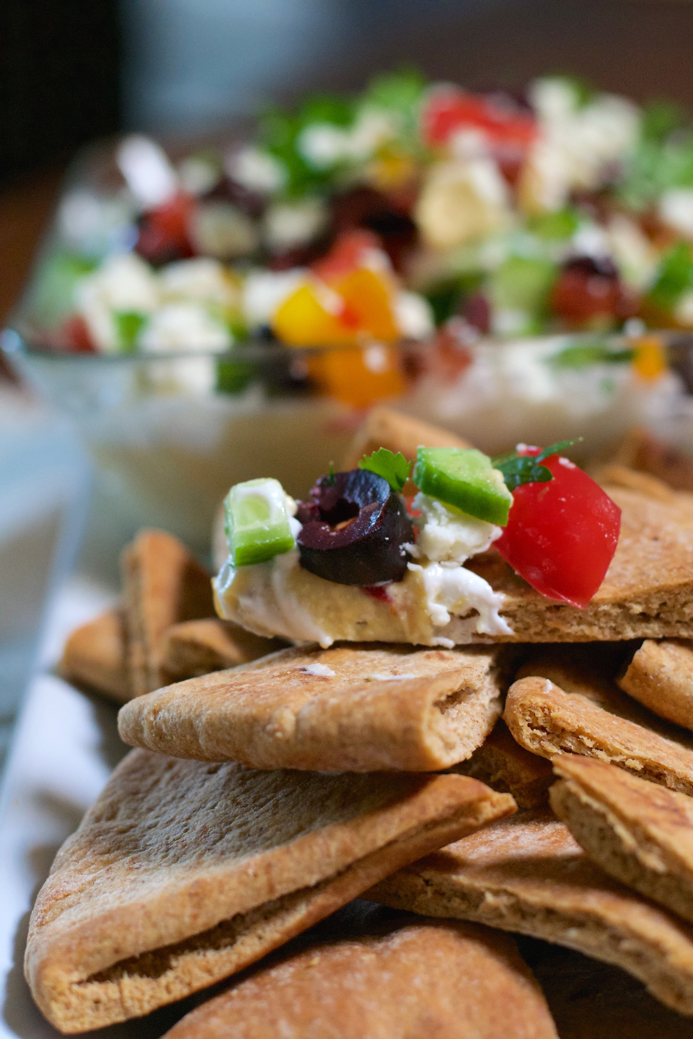Greek 7 Layer Dip - What the Forks for Dinner?