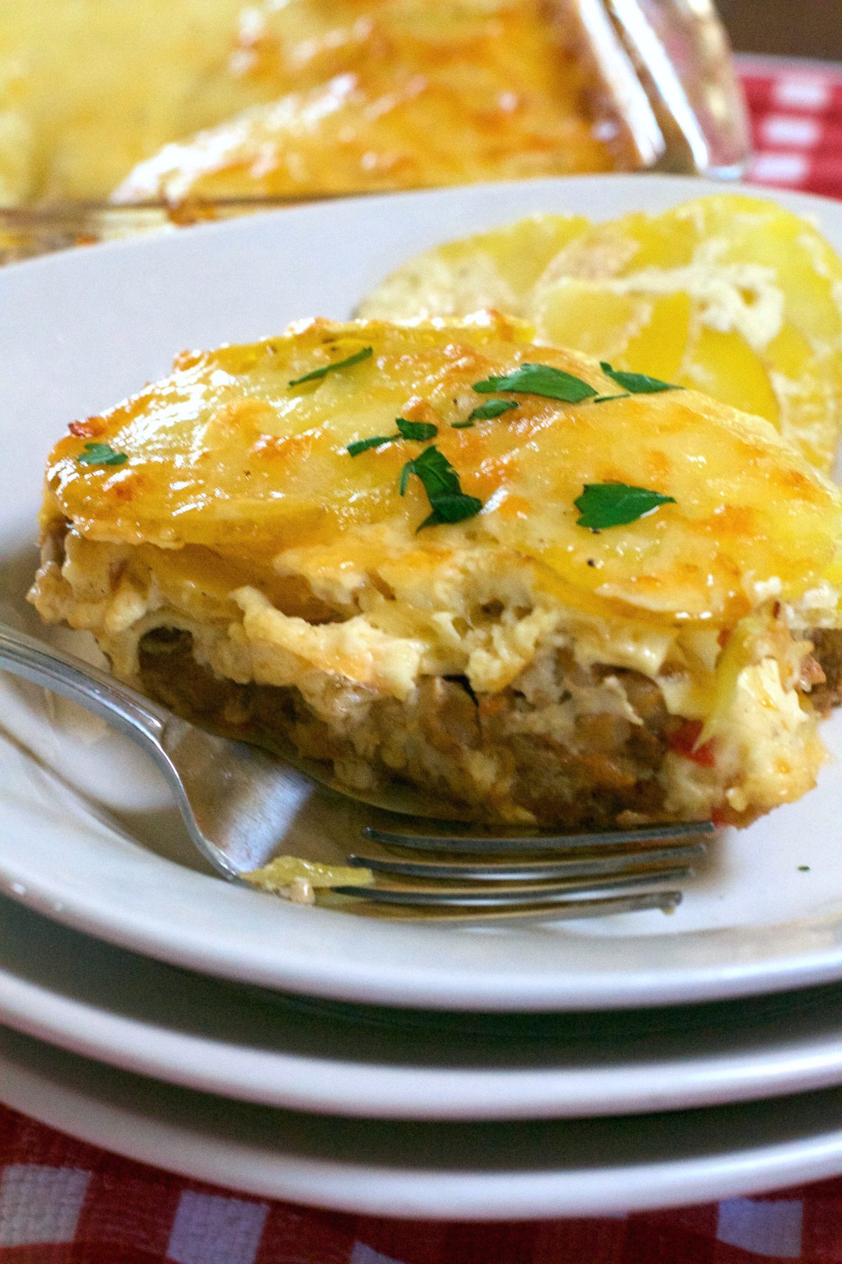 Scalloped Meatloaf Casserole What the Forks for Dinner?