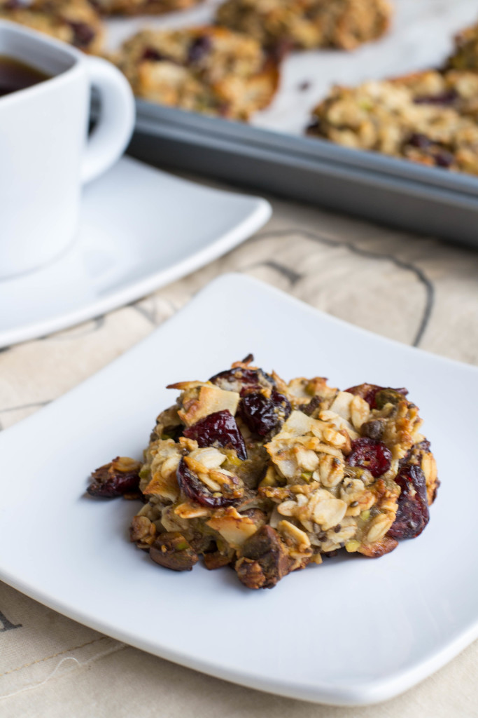 Cranberry Pistachio Breakfast Cookies