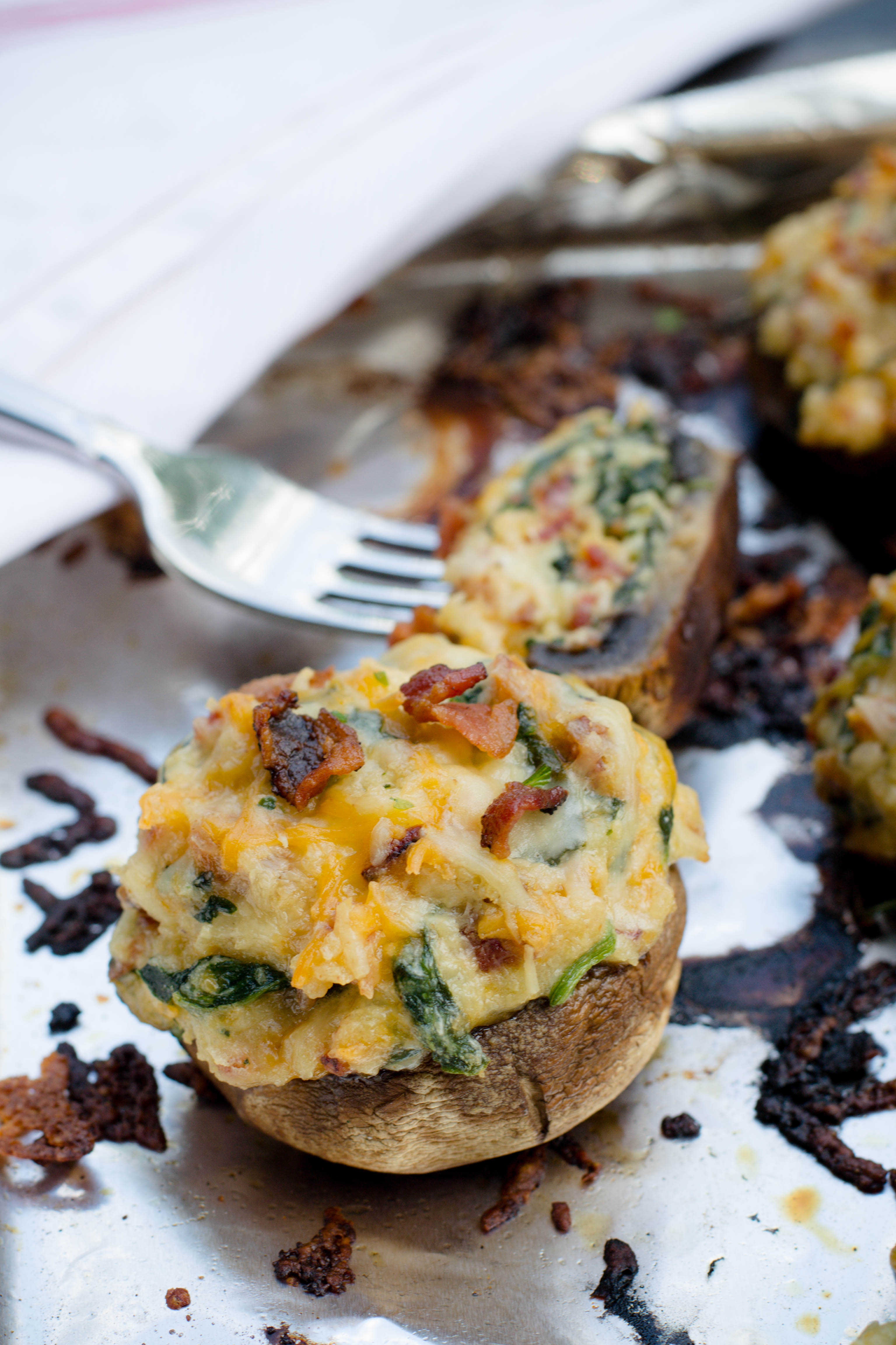 Grilled Stuffed Mushrooms - What the Forks for Dinner?