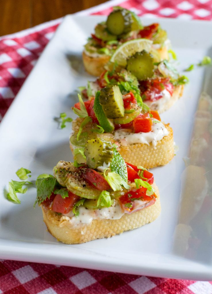 Bloody Mary Bruschetta | Things You Can Do With Bloody Mary Mix Recipe | best bloody mary recipes ever