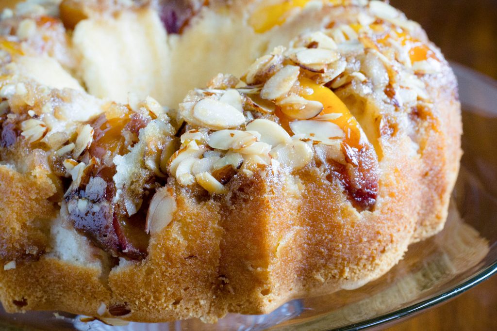 Peach Almond Upside Down Cake 2