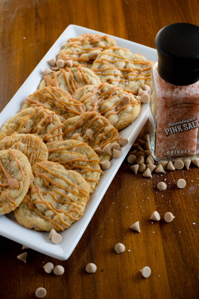 Bakery Style Salted Caramel Cookies