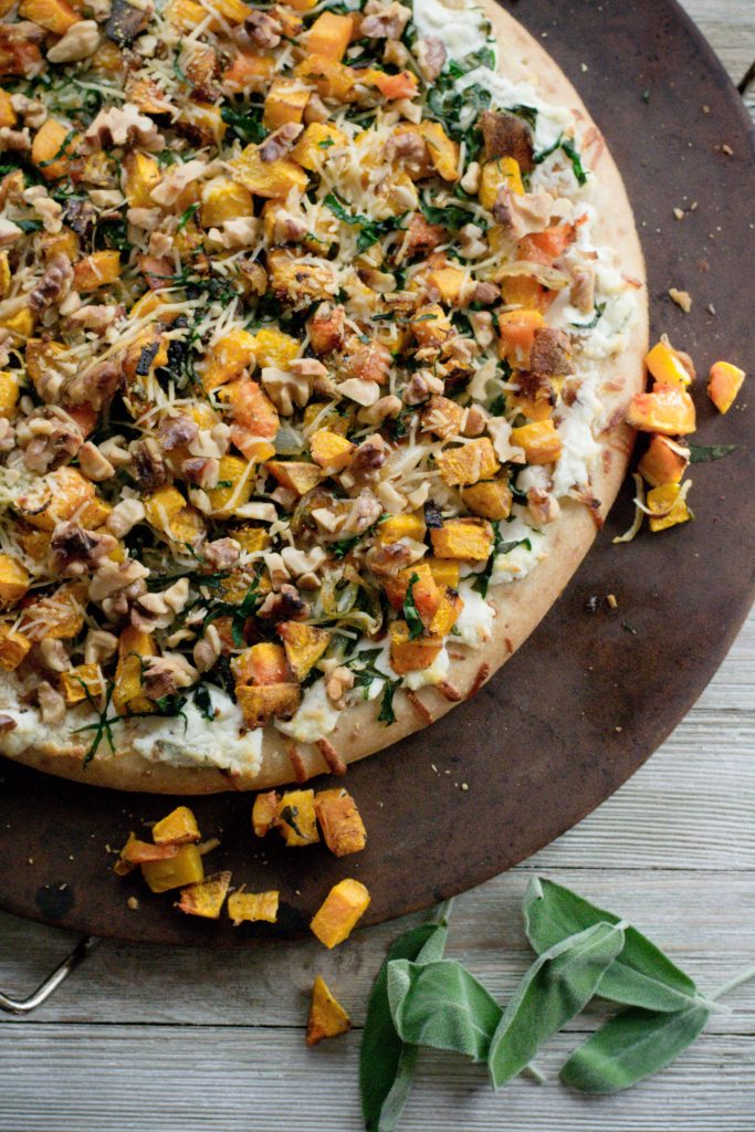 Roasted Butternut Squash Pizza with Balsamic Glaze