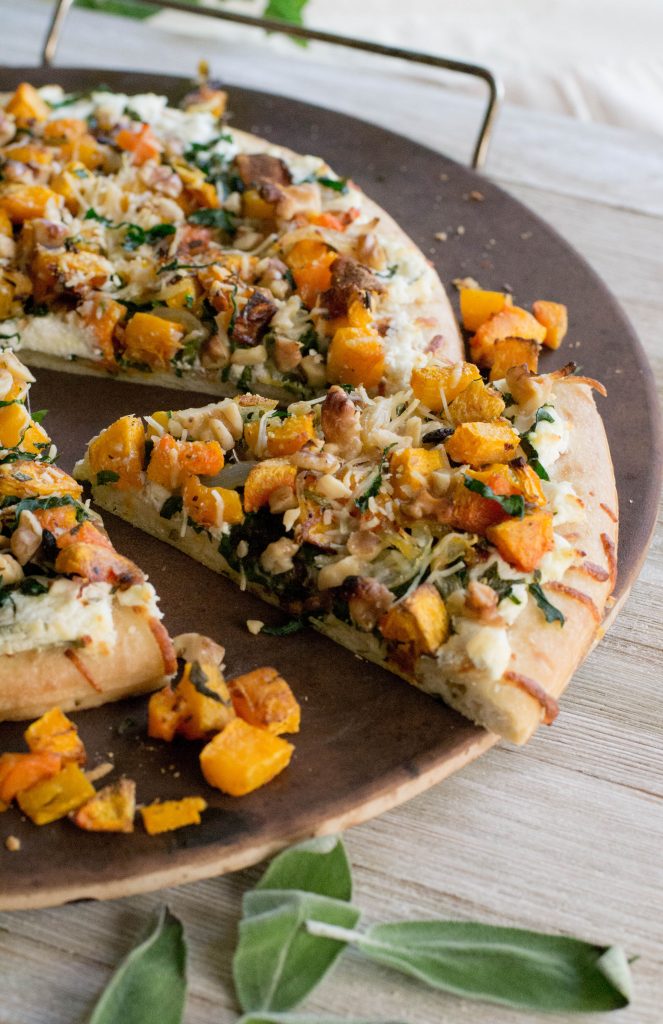 Roasted Butternut Squash Pizza with Balsamic Glaze