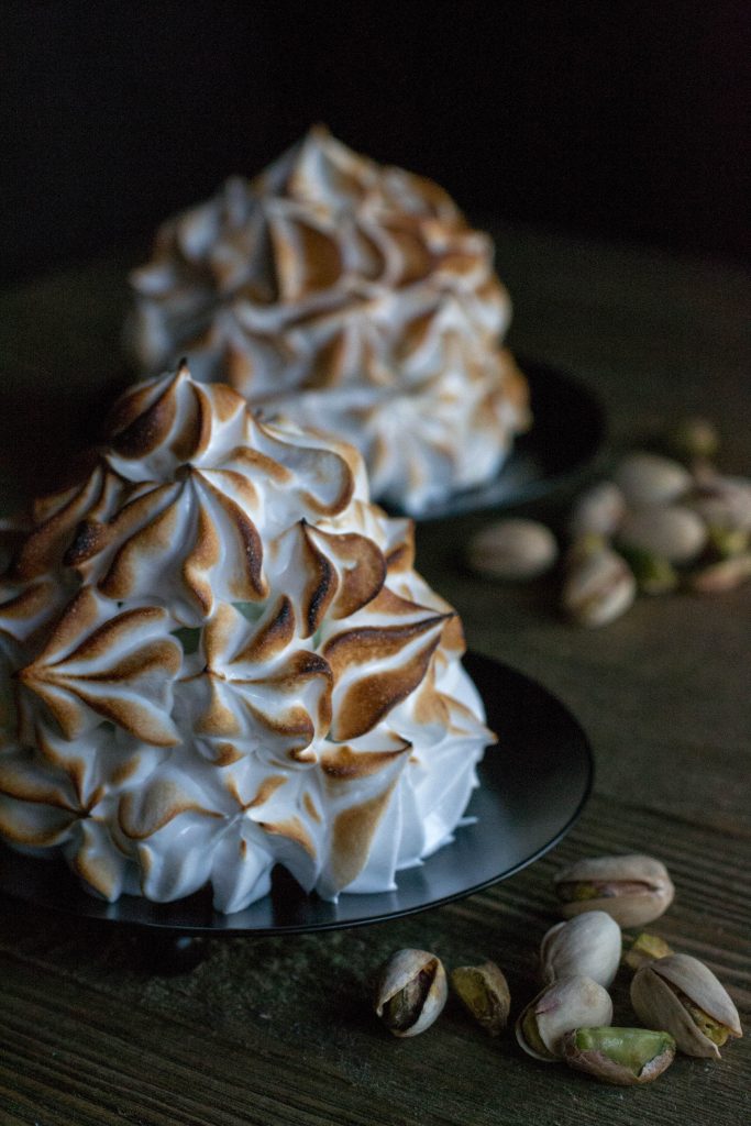 Brownie Baked Alaska for Two