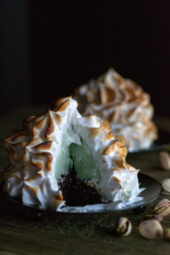 Brownie Baked Alaska for Two