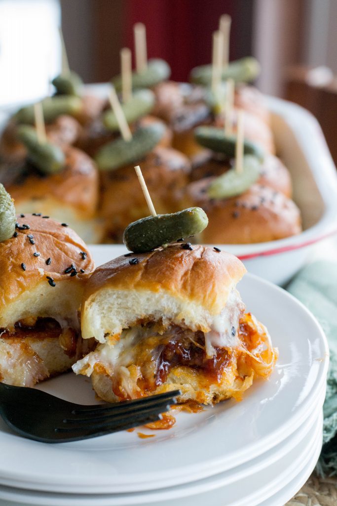 Sweet Spicy BBQ Meatball Sliders