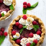 Raspberry Italian Meringue Pie