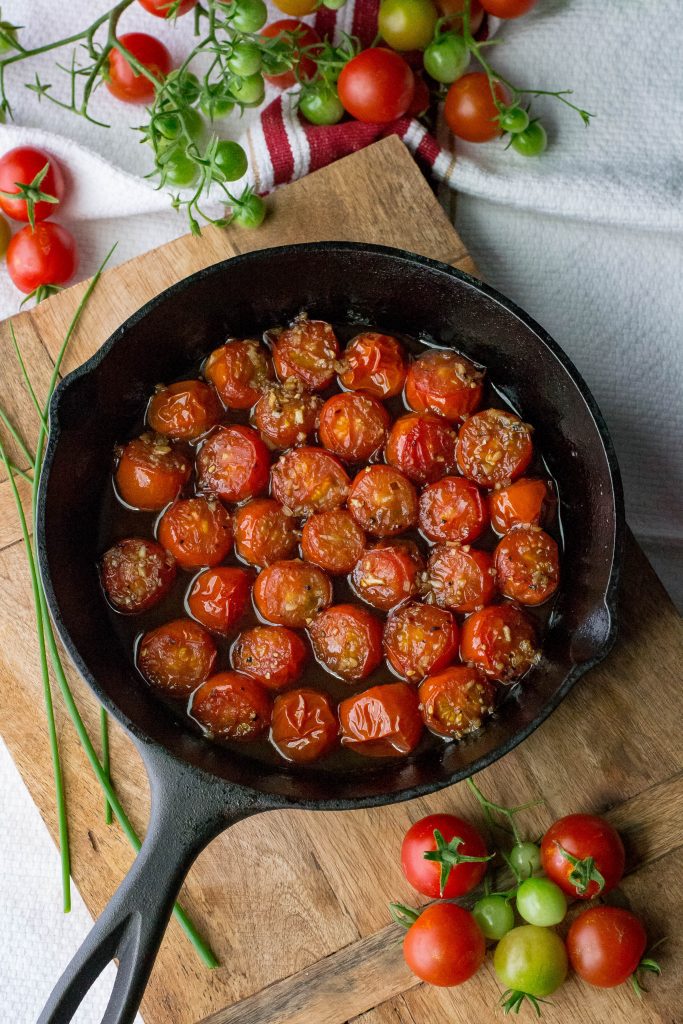 Balsamic Honey Glazed Cherry Tomatoes