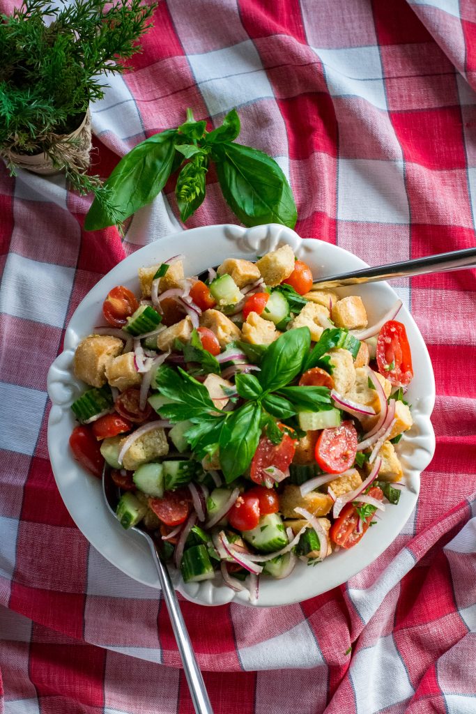 Summer’s End Panzanella Salad