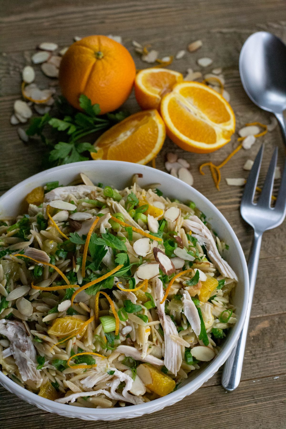 Orange Chicken Orzo Salad What the Forks for Dinner?