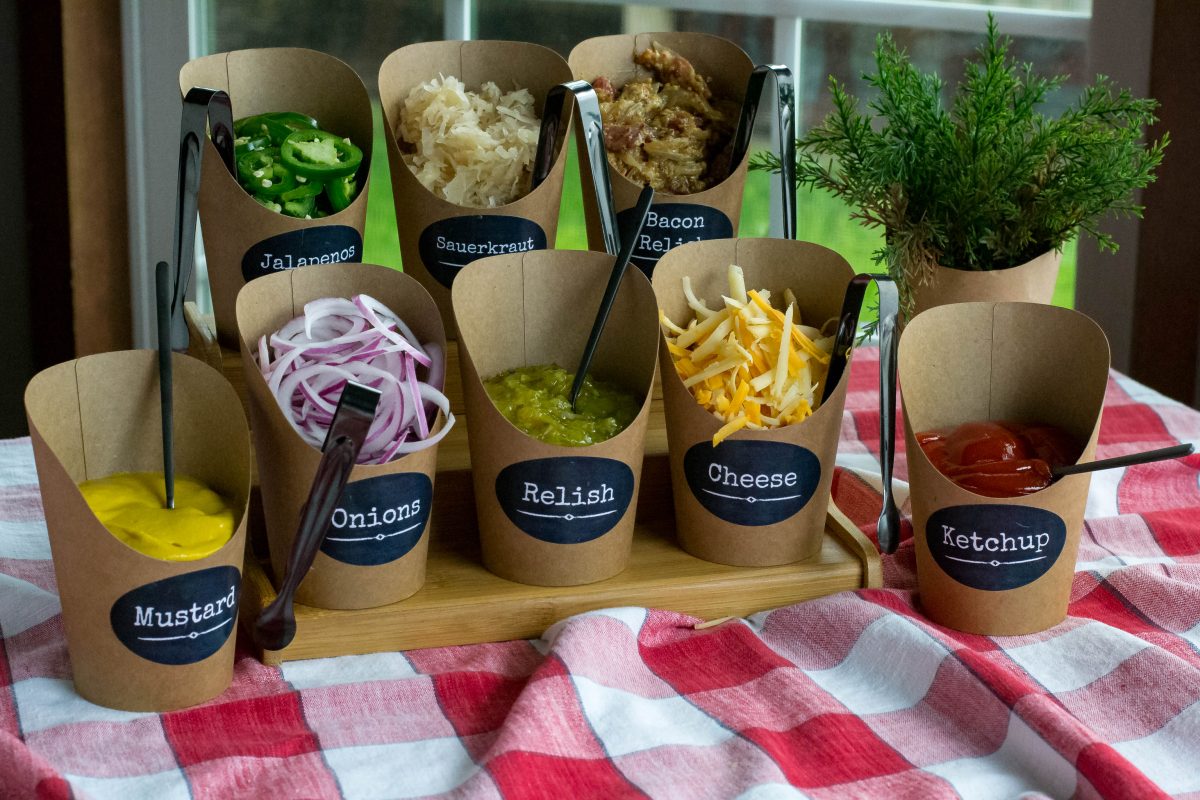 Party Condiment Bar What the Forks for Dinner?