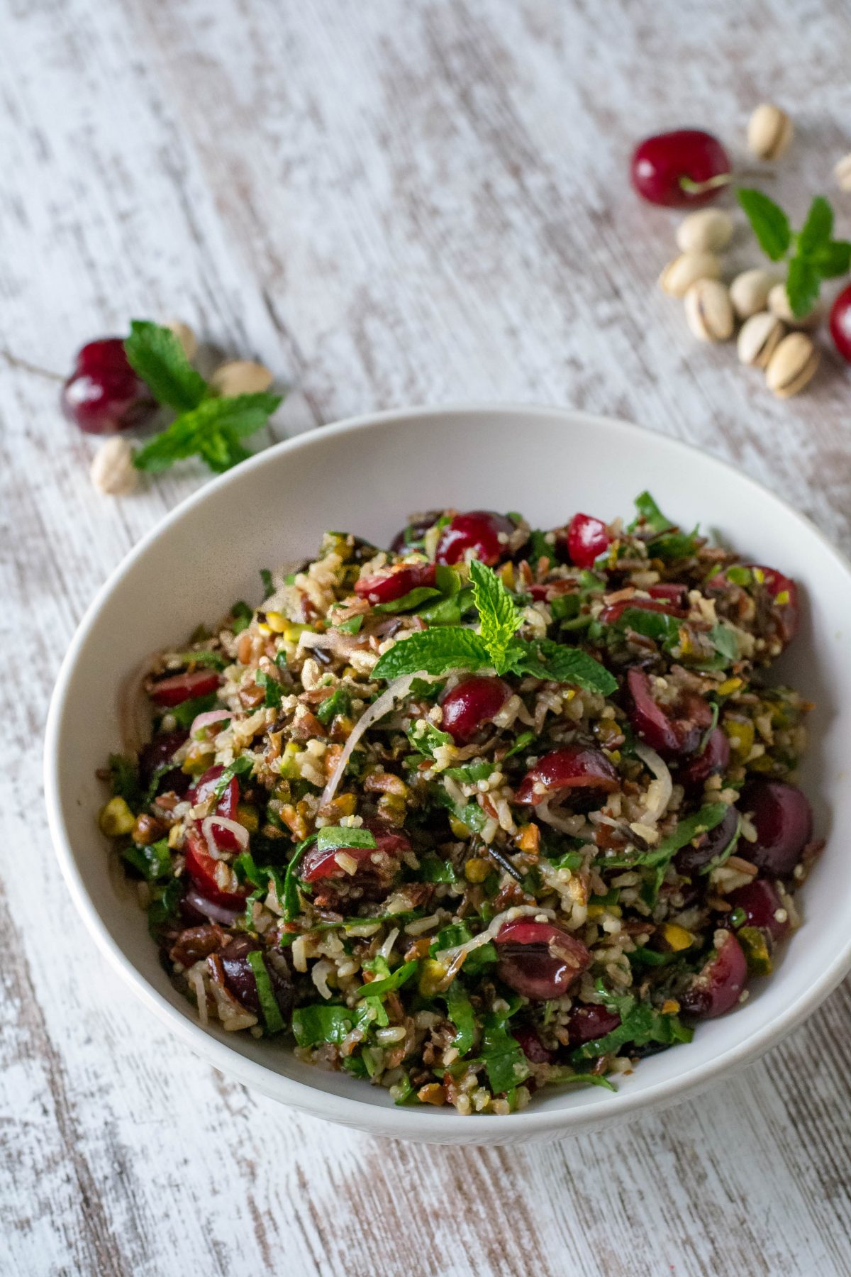 Cherry Pistachio Rice Quinoa Salad What the Forks for Dinner?