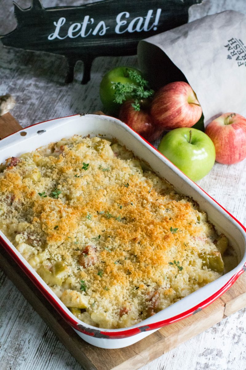 Ham Apple Mac and Cheese What the Forks for Dinner?