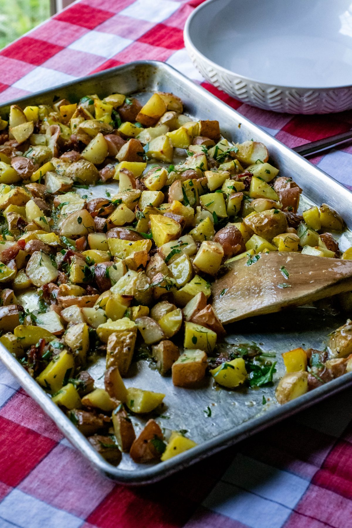 Herb Roasted Potato Salad - What the Forks for Dinner?