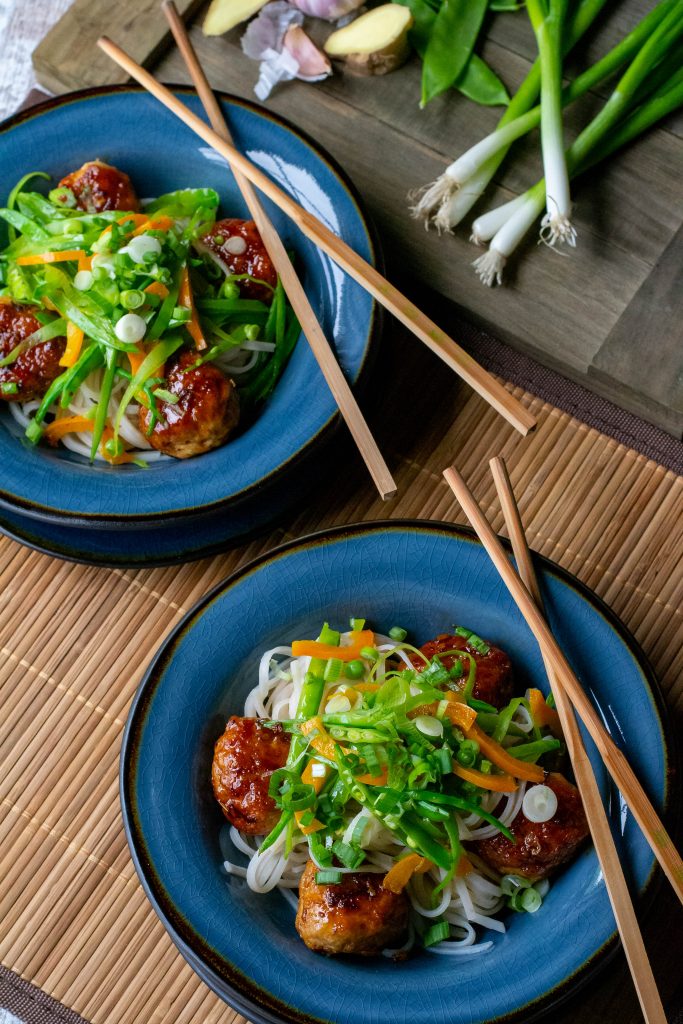 Spicy Chicken Meatball Bowl