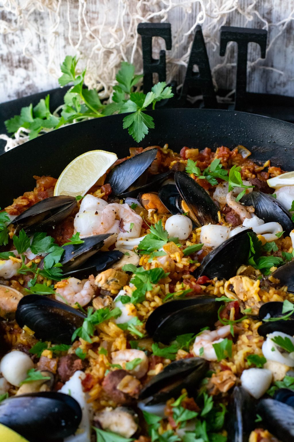 Easy Mixed Seafood Paella What the Forks for Dinner?